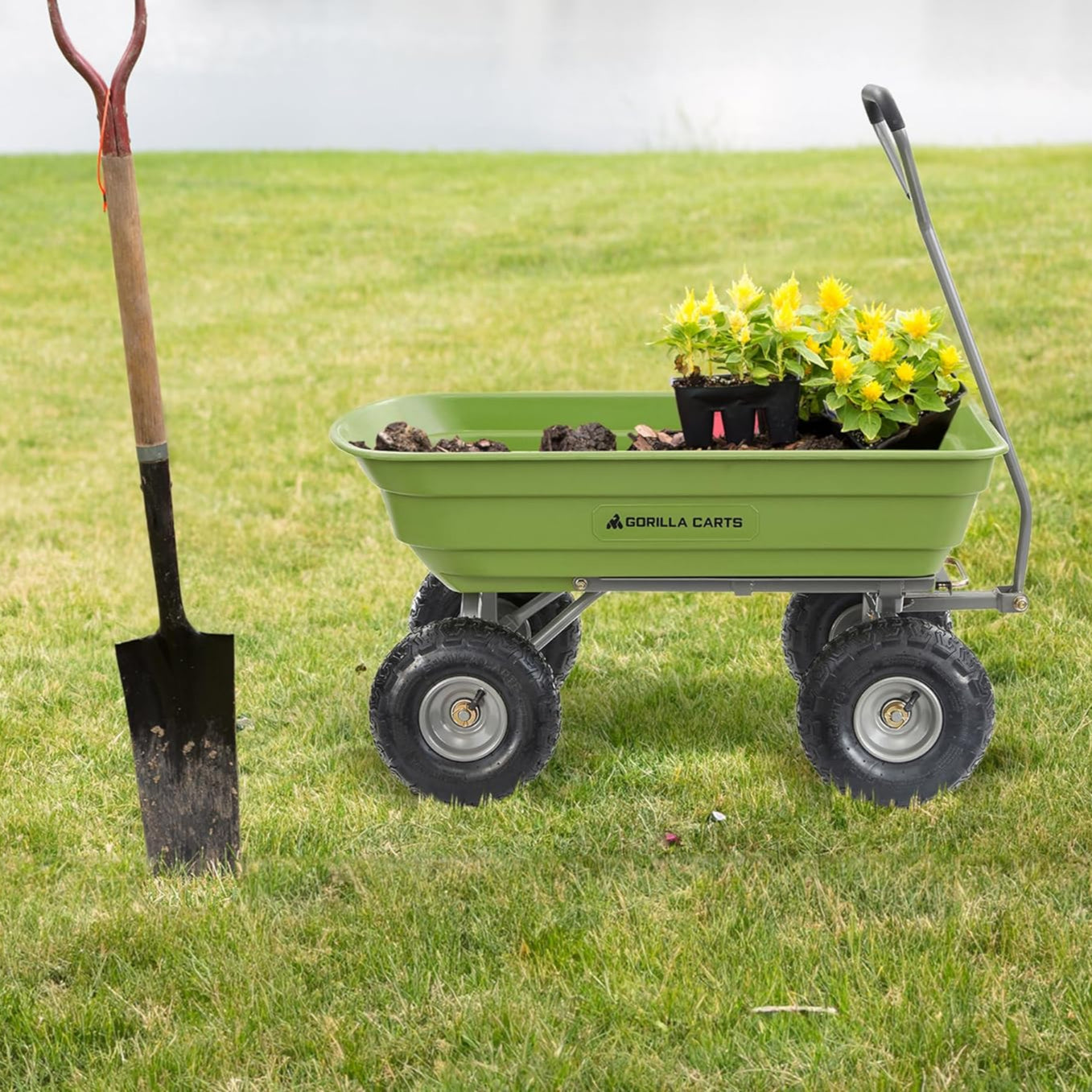 High-quality garden tools neatly arranged on a wooden bench, essential equipment for successful gardening tasks