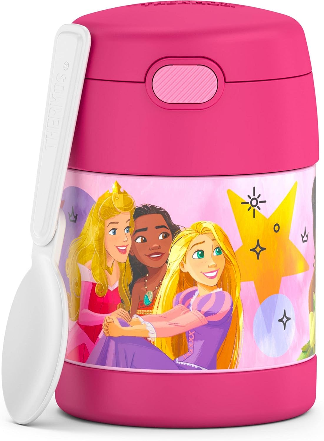 10 Ounce Stainless Steel Vacuum Insulated Kids Food Jar with Folding Spoon-Toppalletfly