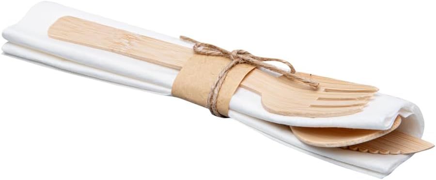 100 Eco-Friendly Wooden Cutlery Sets 6.75 Inch-Toppalletfly