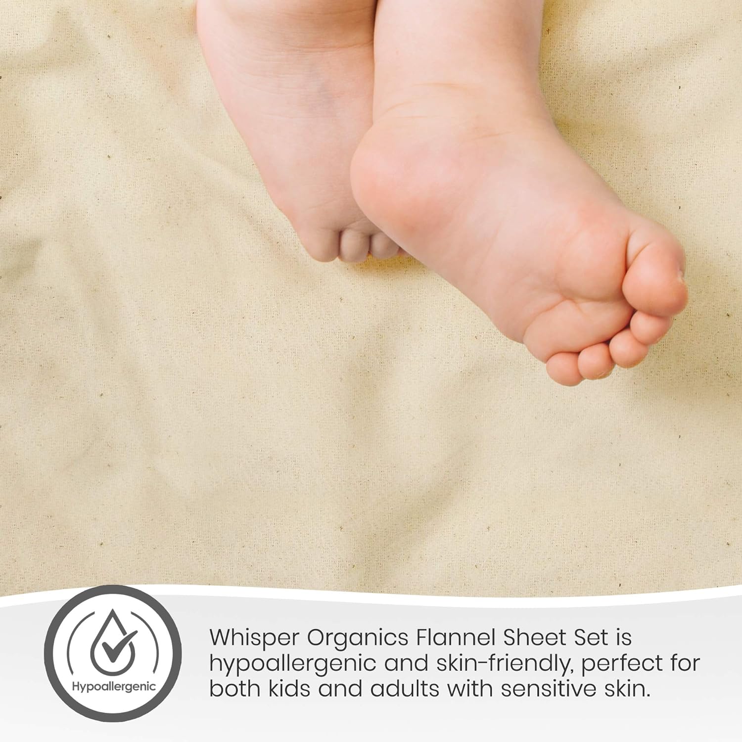 100% Organic Cotton Flat Sheet, 4-Pc Flannel Sheet Set-Toppalletfly