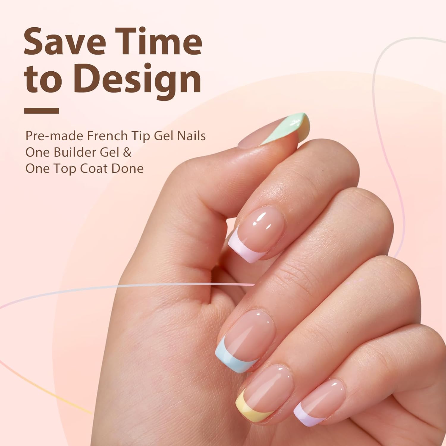 150Pcs French Tip Press on Nails - Acrylic Nail Kit Set-Toppalletfly