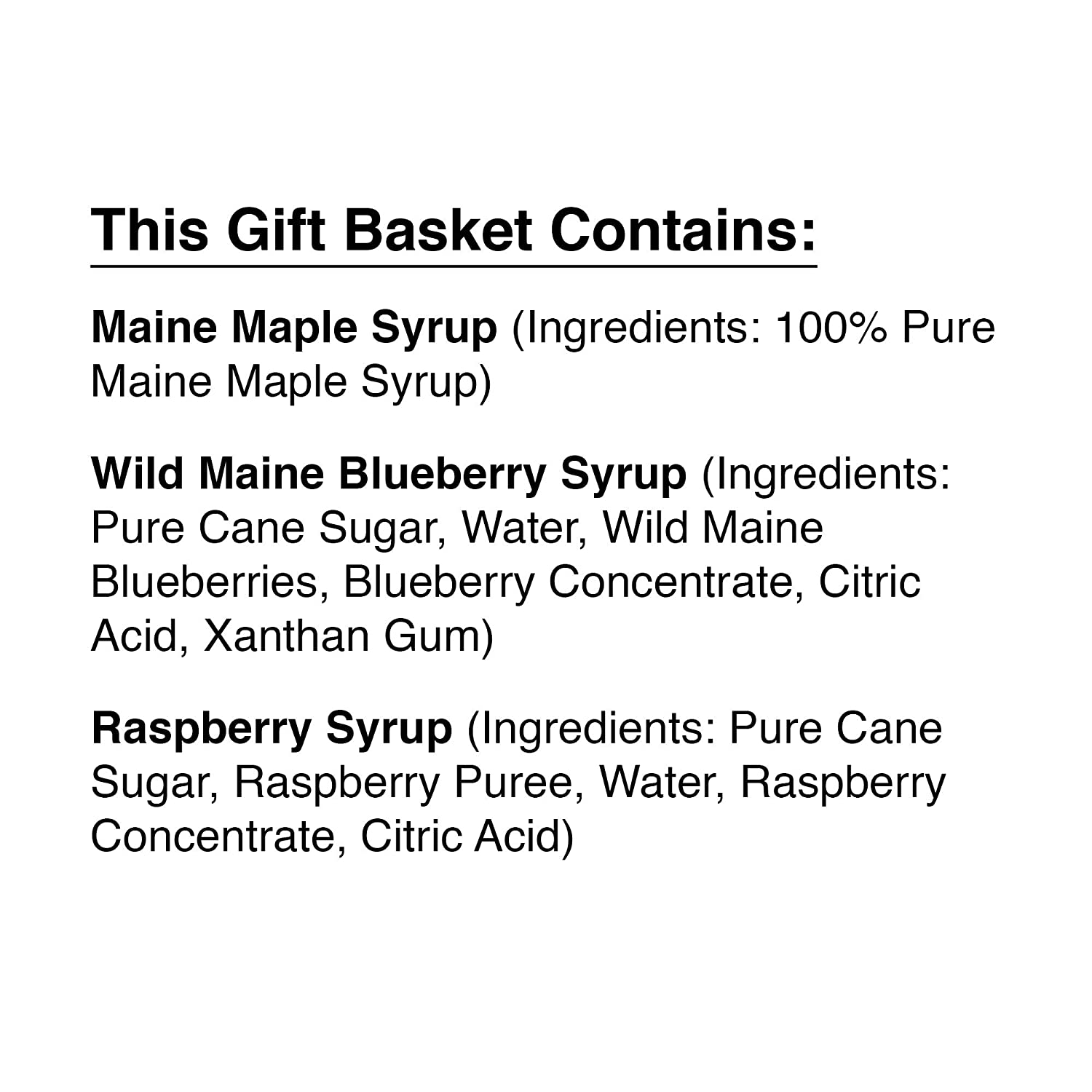 3 Piece Syrup Collection, 250ml each-Toppalletfly