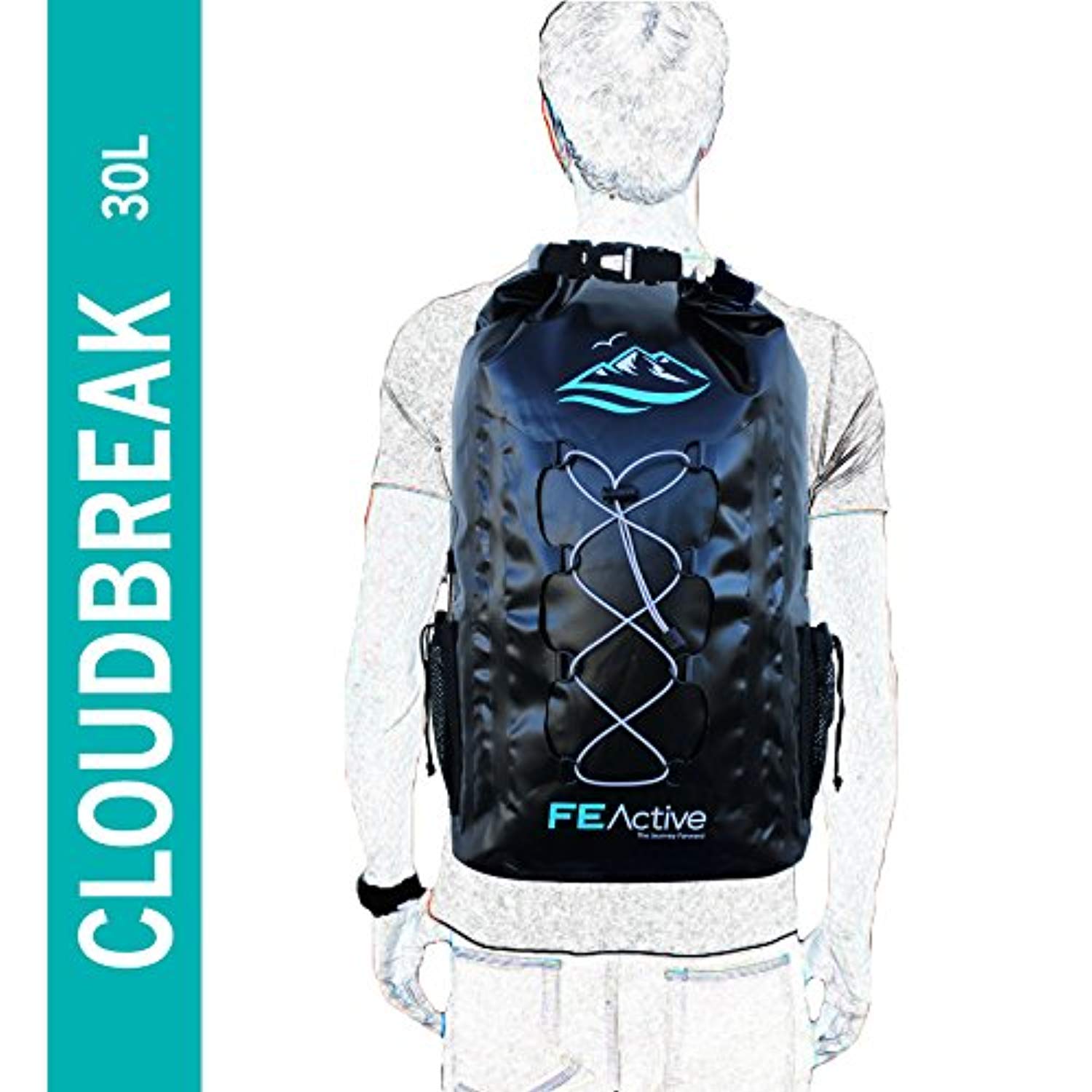 30L Eco Friendly Waterproof Dry Bag Backpack-Toppalletfly