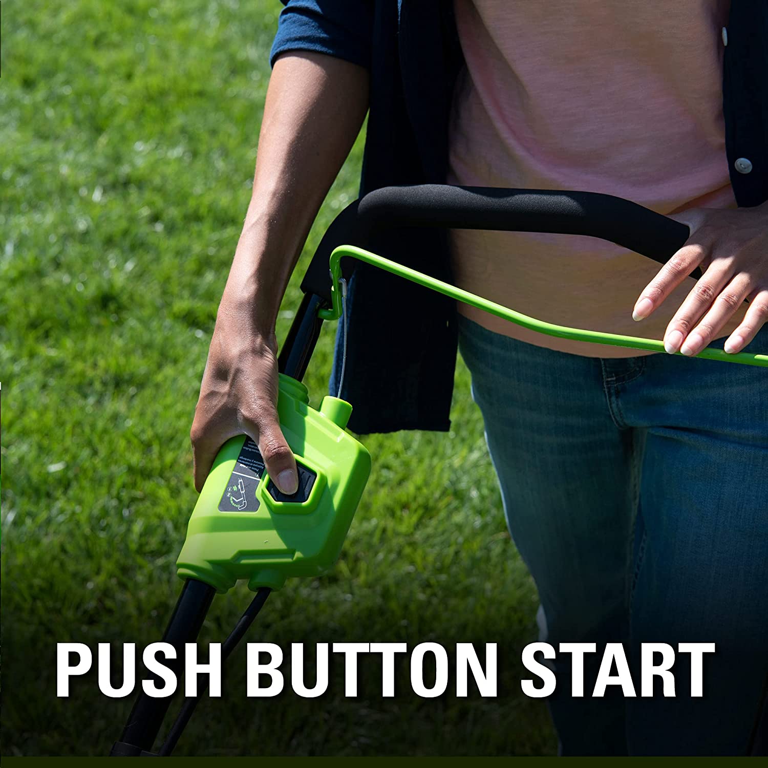 40V 16" Cordless Electric Lawn Mower, 4.0Ah Battery and Charger Included-Toppalletfly