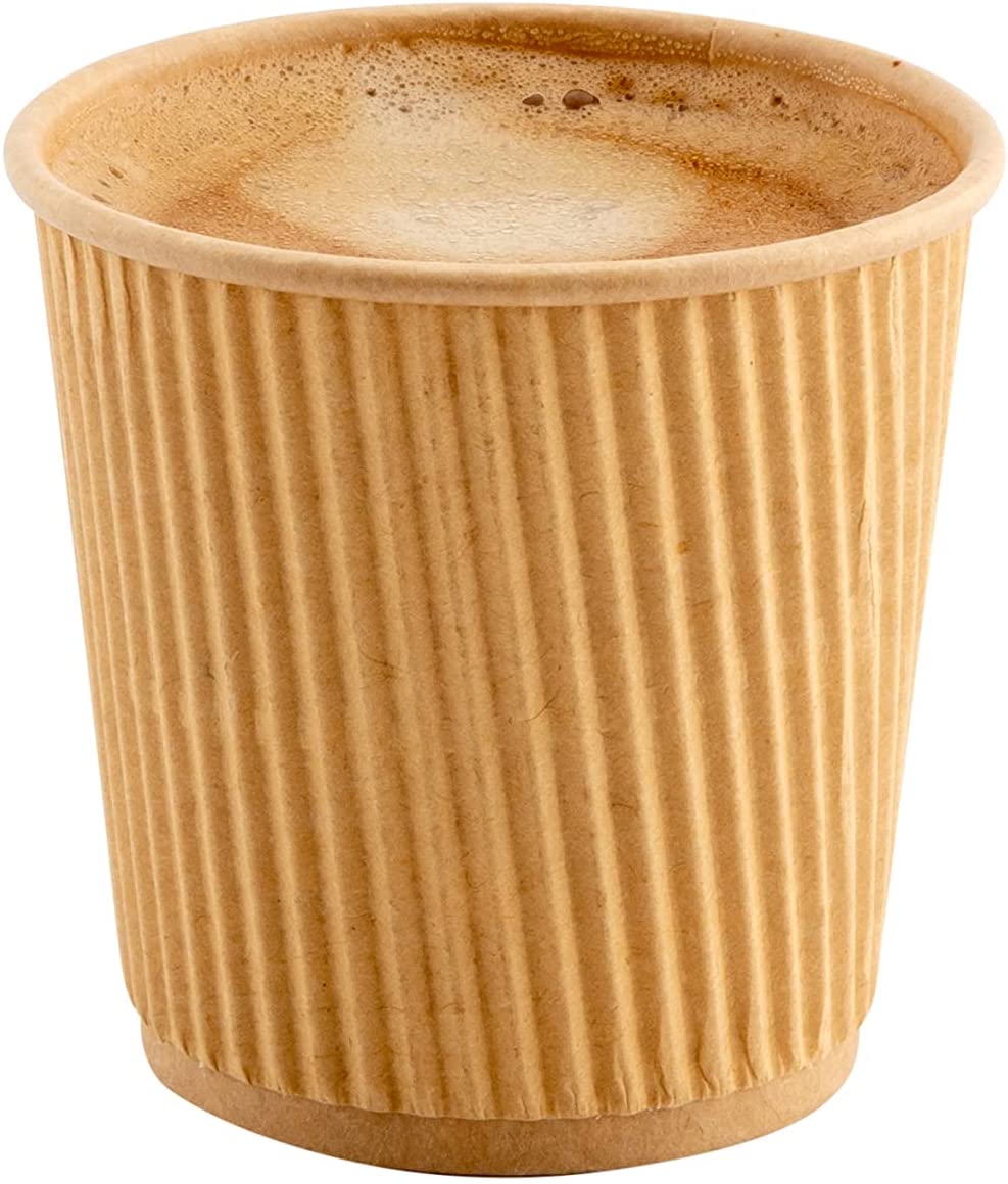 500-CT 4 oz Hot Beverage Cups Eco-Friendly Recyclable Paper - Insulated - Wholesale Takeout Coffee Cup-Toppalletfly