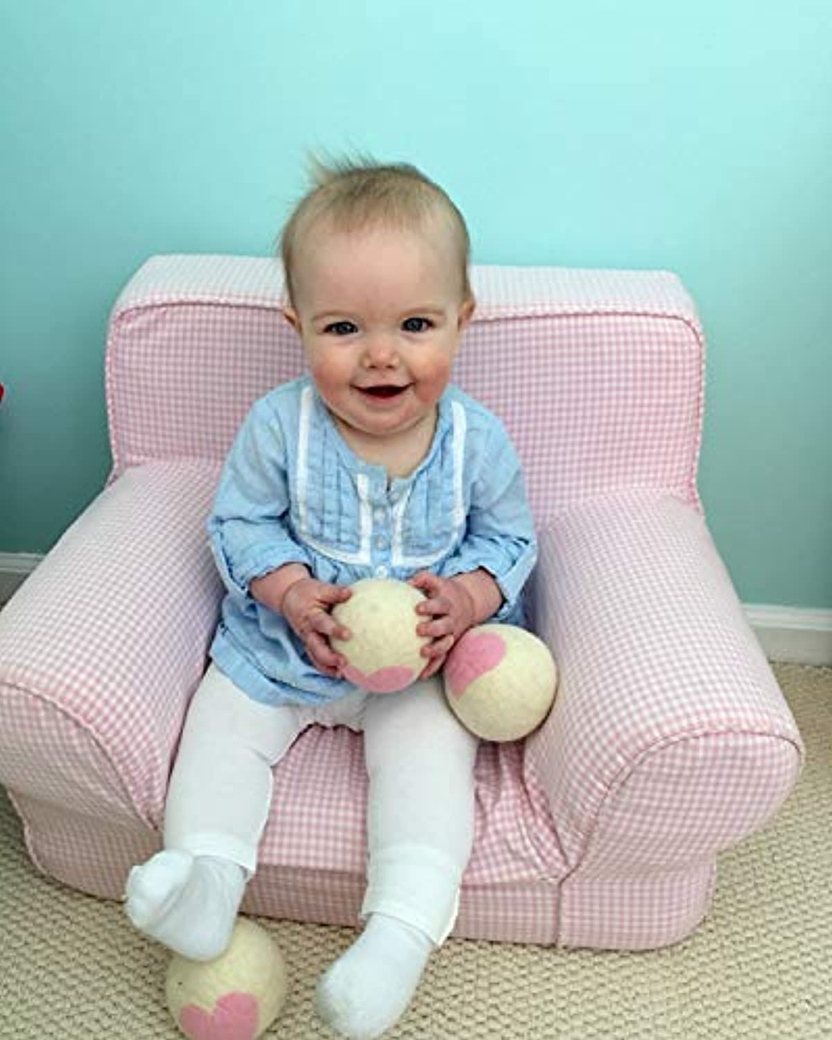 6 Eco-Friendly Wool Dryer Balls -Set of Six 100% Handmade, Natural and Unscented Made in USA-Toppalletfly