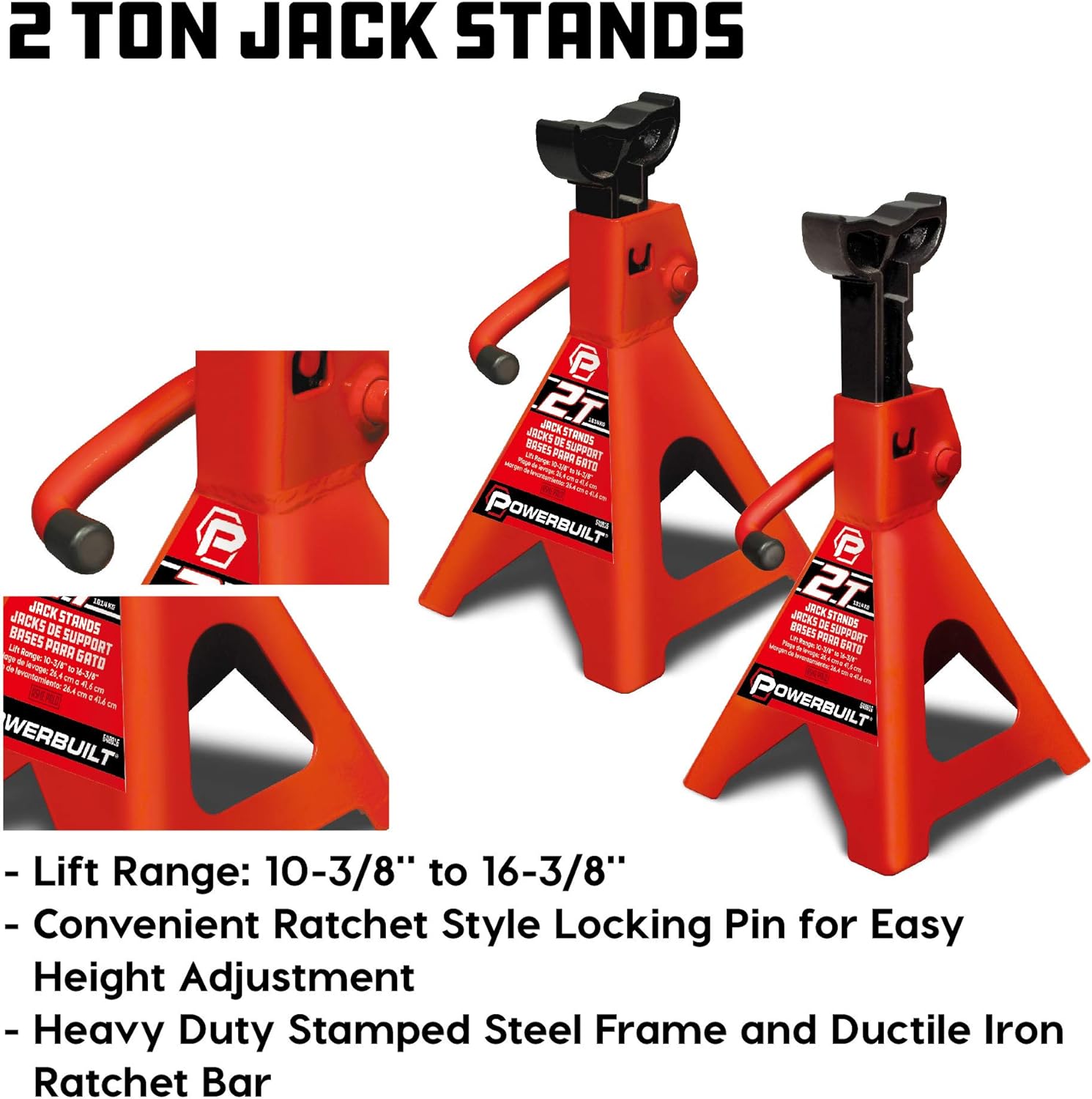 6-Piece Car Jack & Garage Creeper Set with 2-Ton Lift, Jack Stands & Wheel Chocks-Toppalletfly
