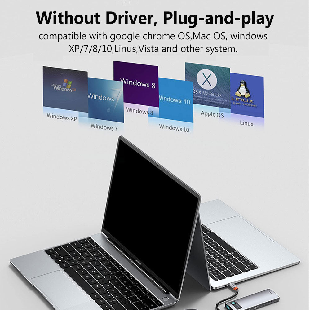 8 in 1 USB C Hub Docking Station-Toppalletfly