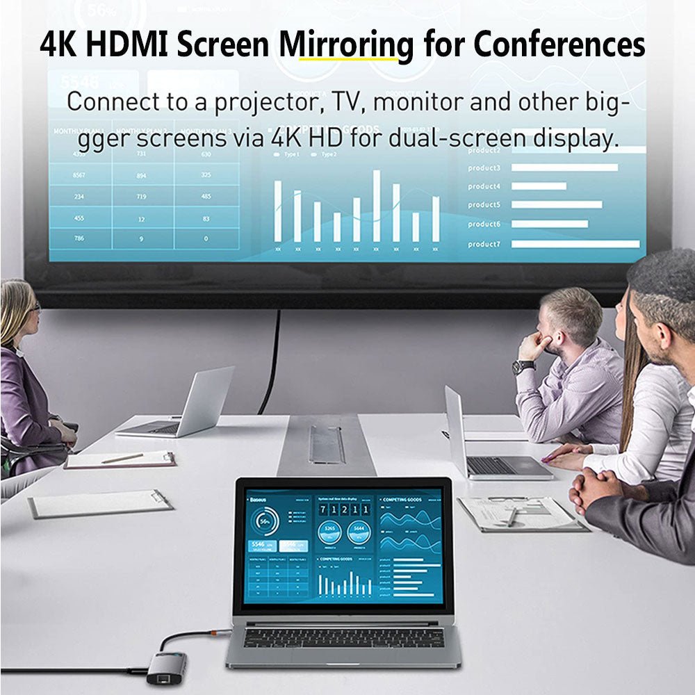 8 in 1 USB C Hub Docking Station-Toppalletfly