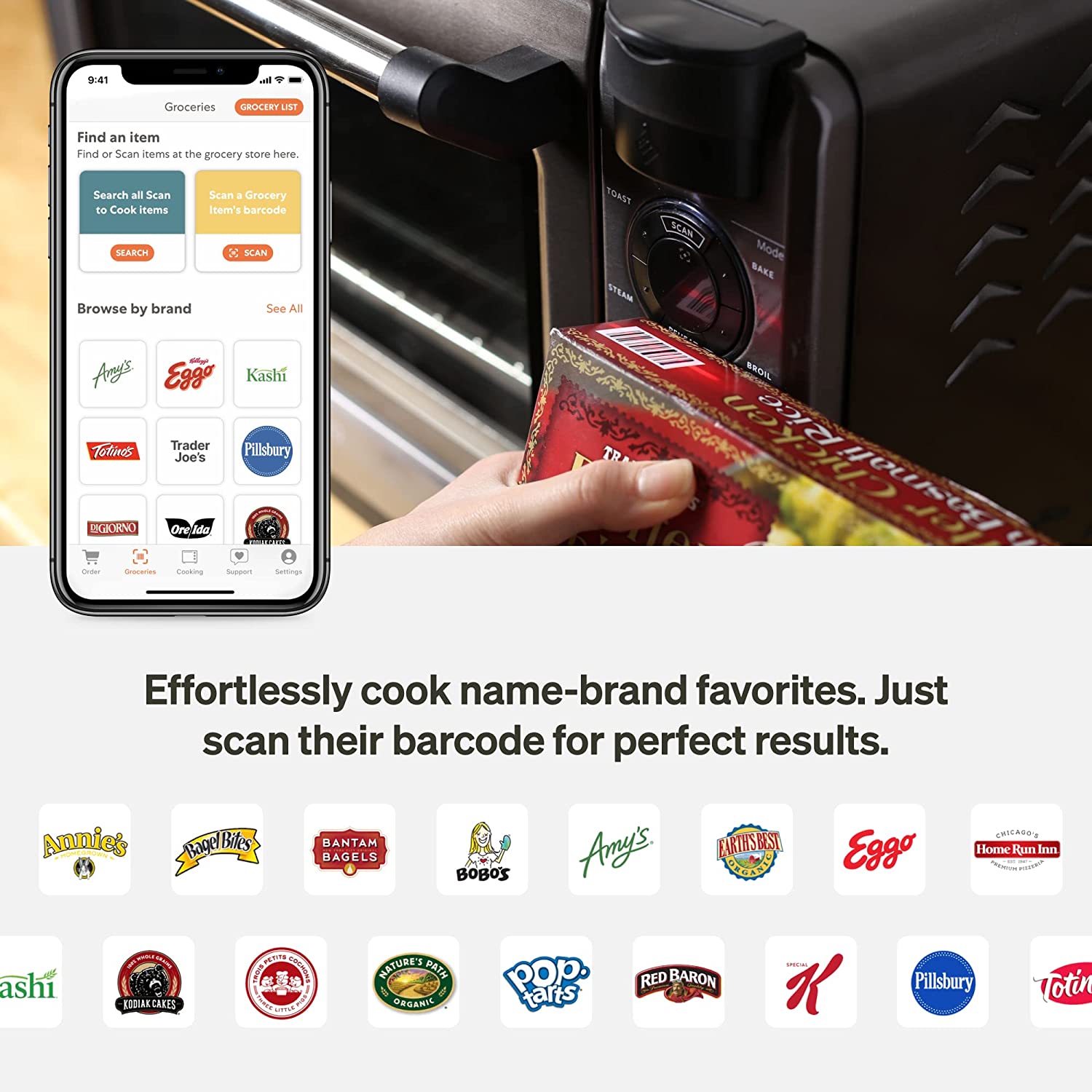 Air Fryer Oven Combo, 6-in-1 Toast, Steam, Bake, Broil, and Reheat - Smartphone Controlled-Toppalletfly