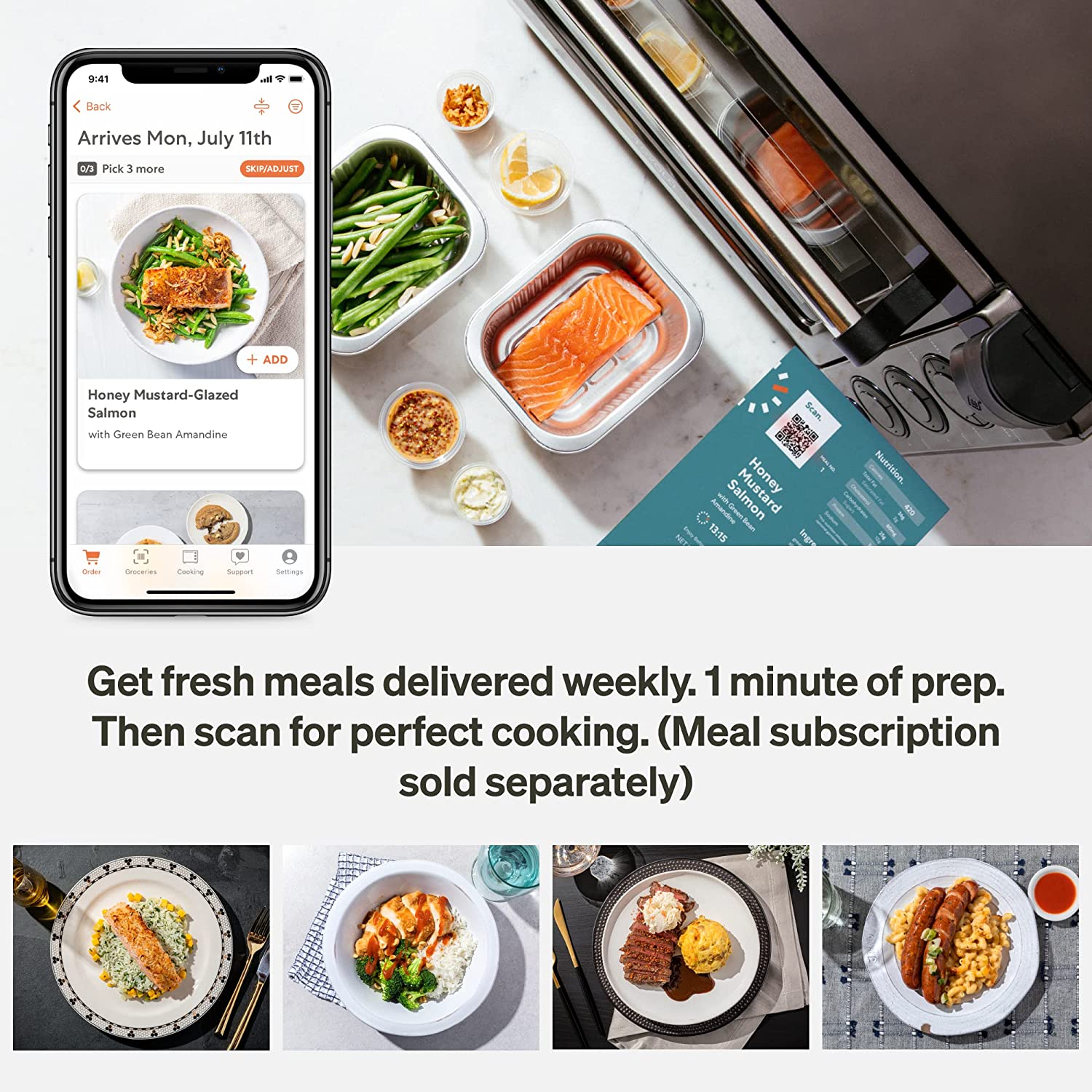 Air Fryer Oven Combo, 6-in-1 Toast, Steam, Bake, Broil, and Reheat - Smartphone Controlled-Toppalletfly
