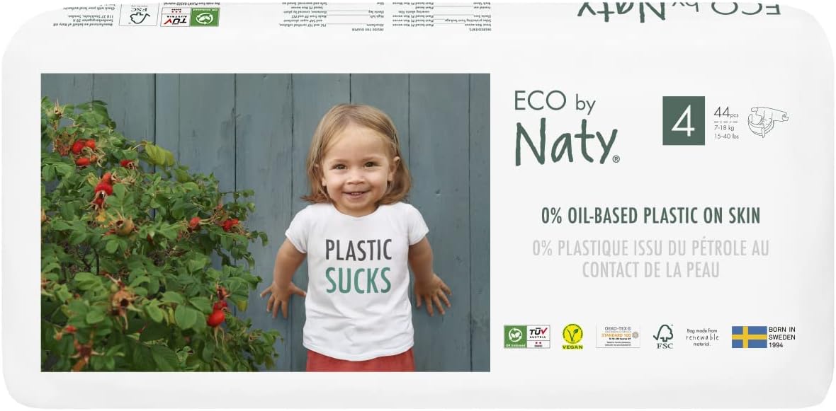 Baby Diapers, Plant-Based Eco-Friendly Diapers, Great for Baby Sensitive Skin and Helps Prevent Leaking-Toppalletfly