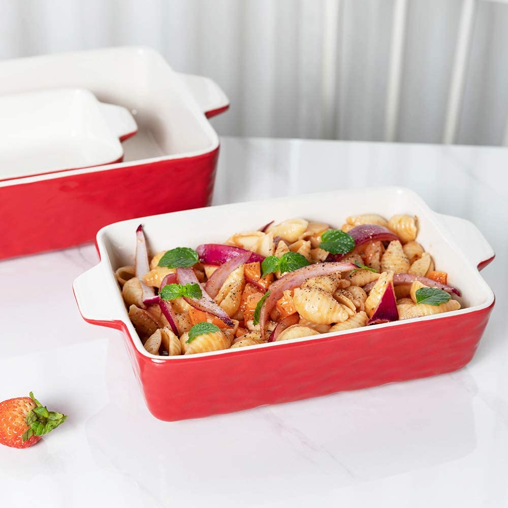 Bakeware Set, Rectangular Baking Pan Ceramic Glaze Baking Dish-Toppalletfly