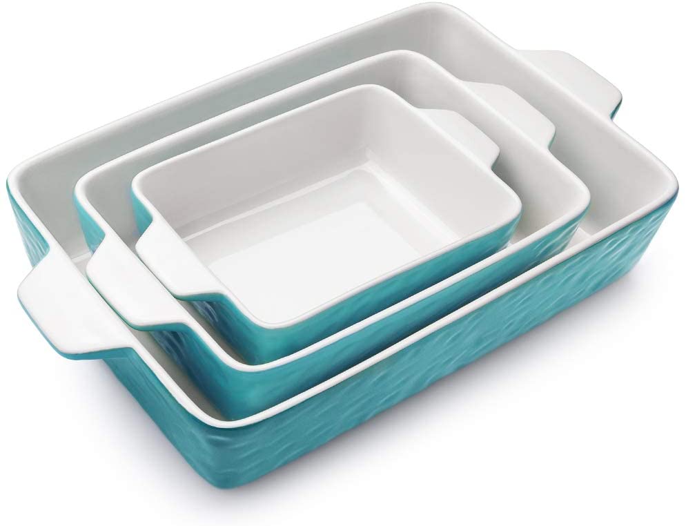 Bakeware Set, Rectangular Baking Pan Ceramic Glaze Baking Dish-Toppalletfly