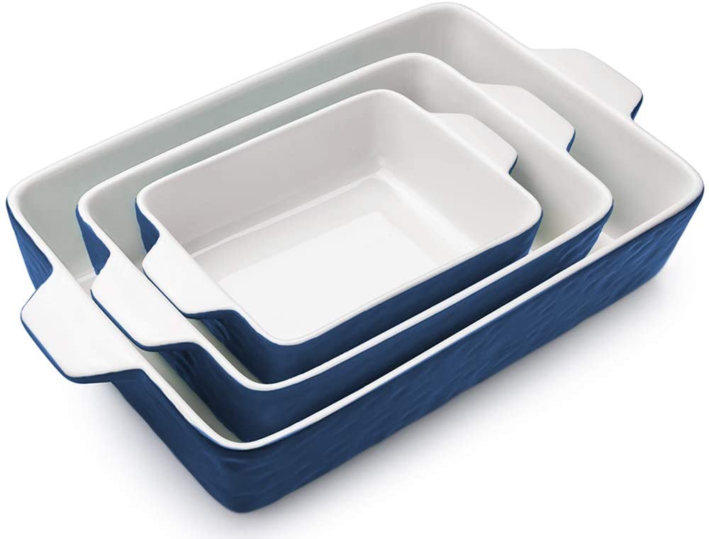 Bakeware Set, Rectangular Baking Pan Ceramic Glaze Baking Dish-Toppalletfly