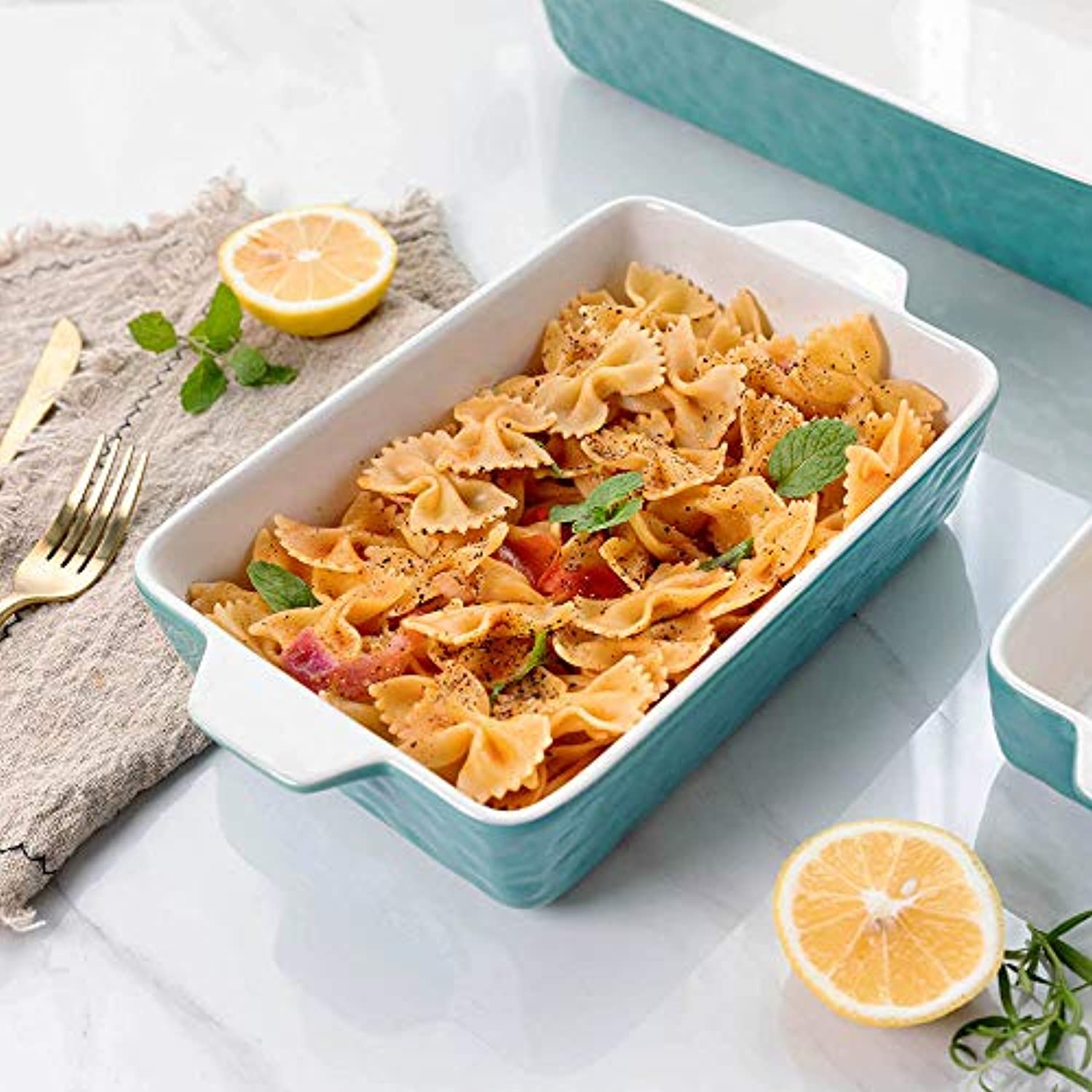 Bakeware Set, Rectangular Baking Pan Ceramic Glaze Baking Dish-Toppalletfly