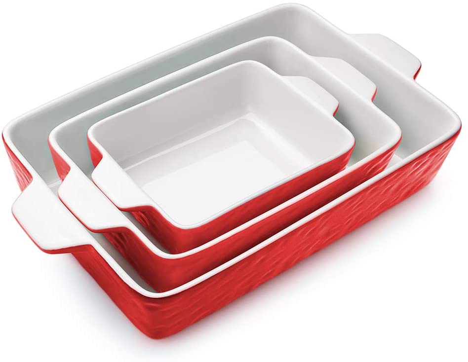 Bakeware Set, Rectangular Baking Pan Ceramic Glaze Baking Dish-Toppalletfly