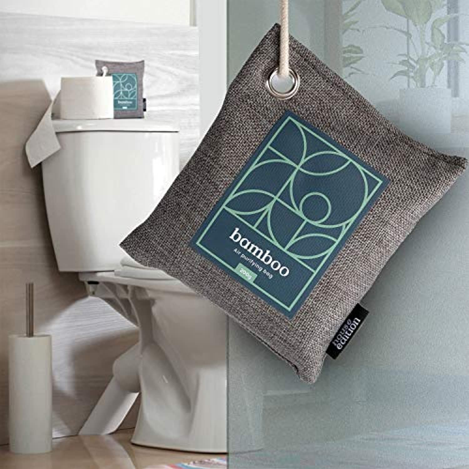 Bamboo Charcoal Air Purifying Bag, Naturally Freshen Air with Powerful Activated Charcoal 4x200g, 2 Sets - 8 Packs-Toppalletfly