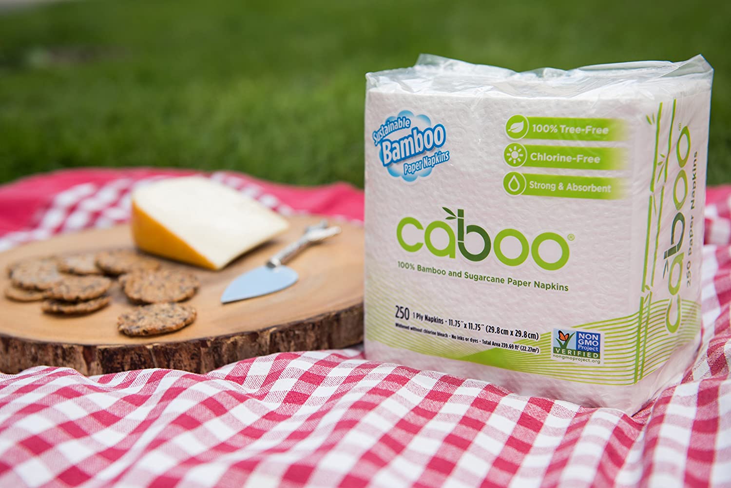 Bamboo Paper Napkins, 4 Packs of 250, 1000 Total Napkins, Eco Friendly, Sustainable, and Disposable Kitchen Napkins-Toppalletfly