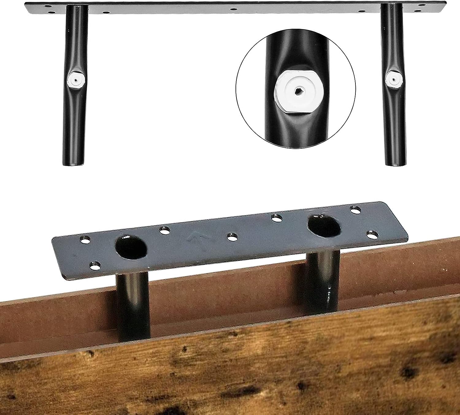 Bathroom Shelves Over Toilet Wall Mounted Floating Shelves Farmhouse Shelf Toilet Paper Holder Small 16-inch Set-Toppalletfly