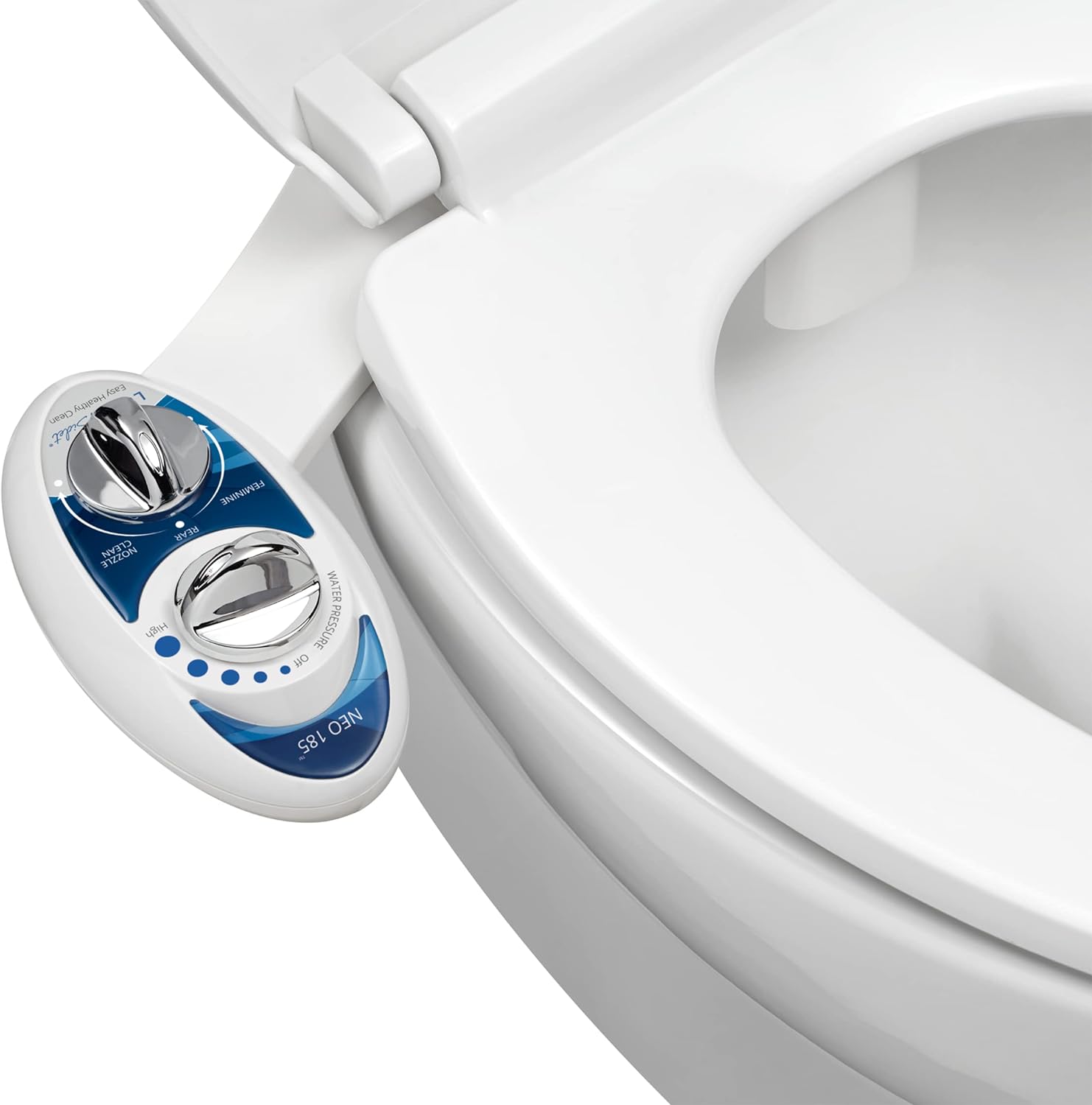 Bidet - Self-Cleaning, Dual Nozzle, Non-Electric Bidet Attachment for Toilet Seat, Adjustable Water Pressure-Toppalletfly