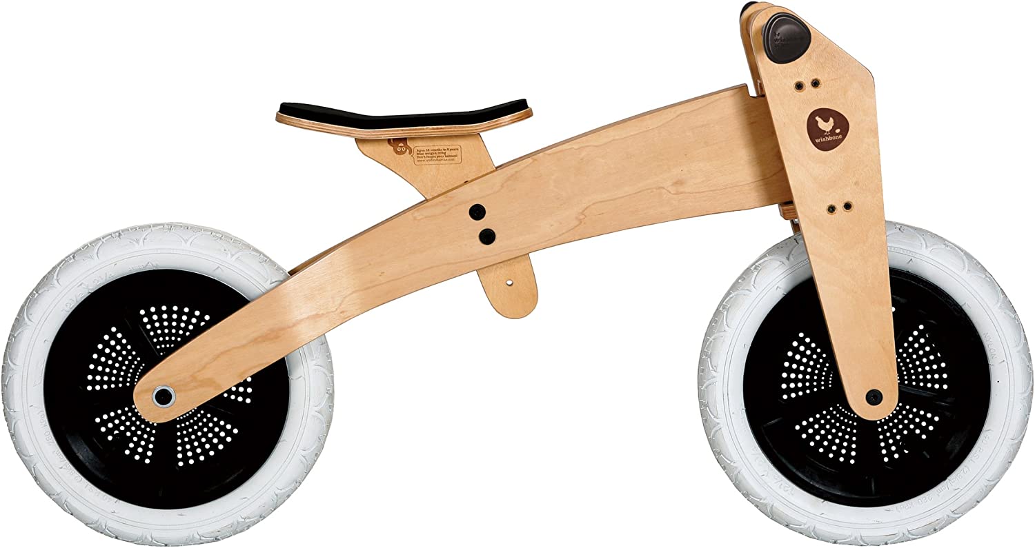 Bike 3 in 1 Wooden Balance Bike and Walker, Ages 1 to 5 Years-Toppalletfly