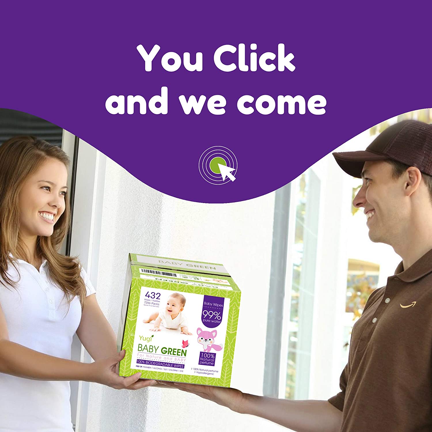 Biodegradable Baby Wipes, Natural Essential Oils, Compostable Wet Wipes for Babies & Adults with Sensitive Skin-Toppalletfly