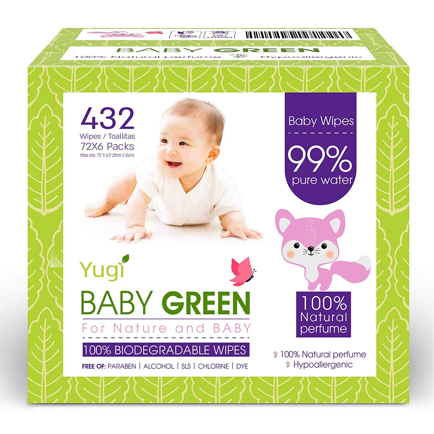 Biodegradable Baby Wipes, Natural Essential Oils, Compostable Wet Wipes for Babies & Adults with Sensitive Skin-Toppalletfly