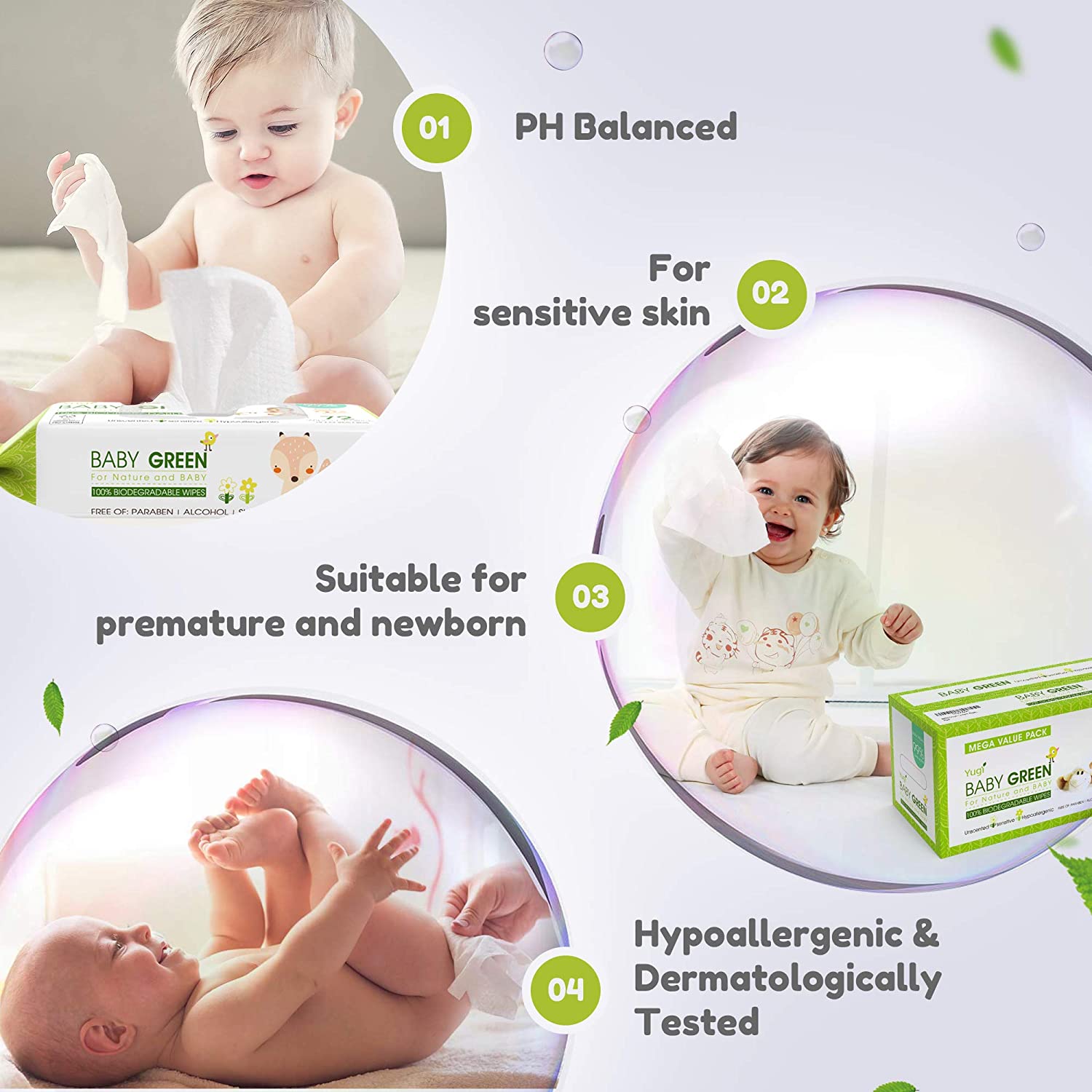 Biodegradable Baby Wipes Unscented-Toppalletfly