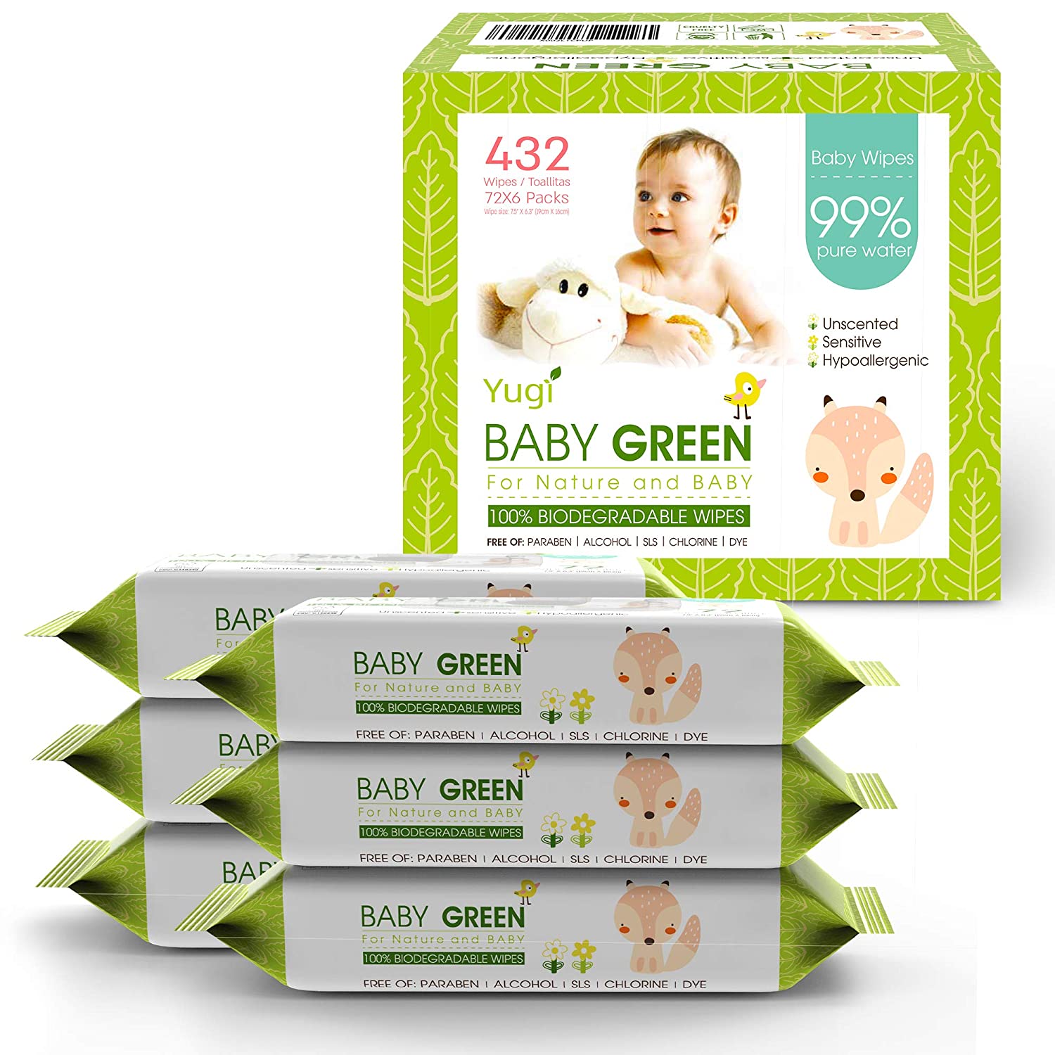 Biodegradable Baby Wipes Unscented-Toppalletfly