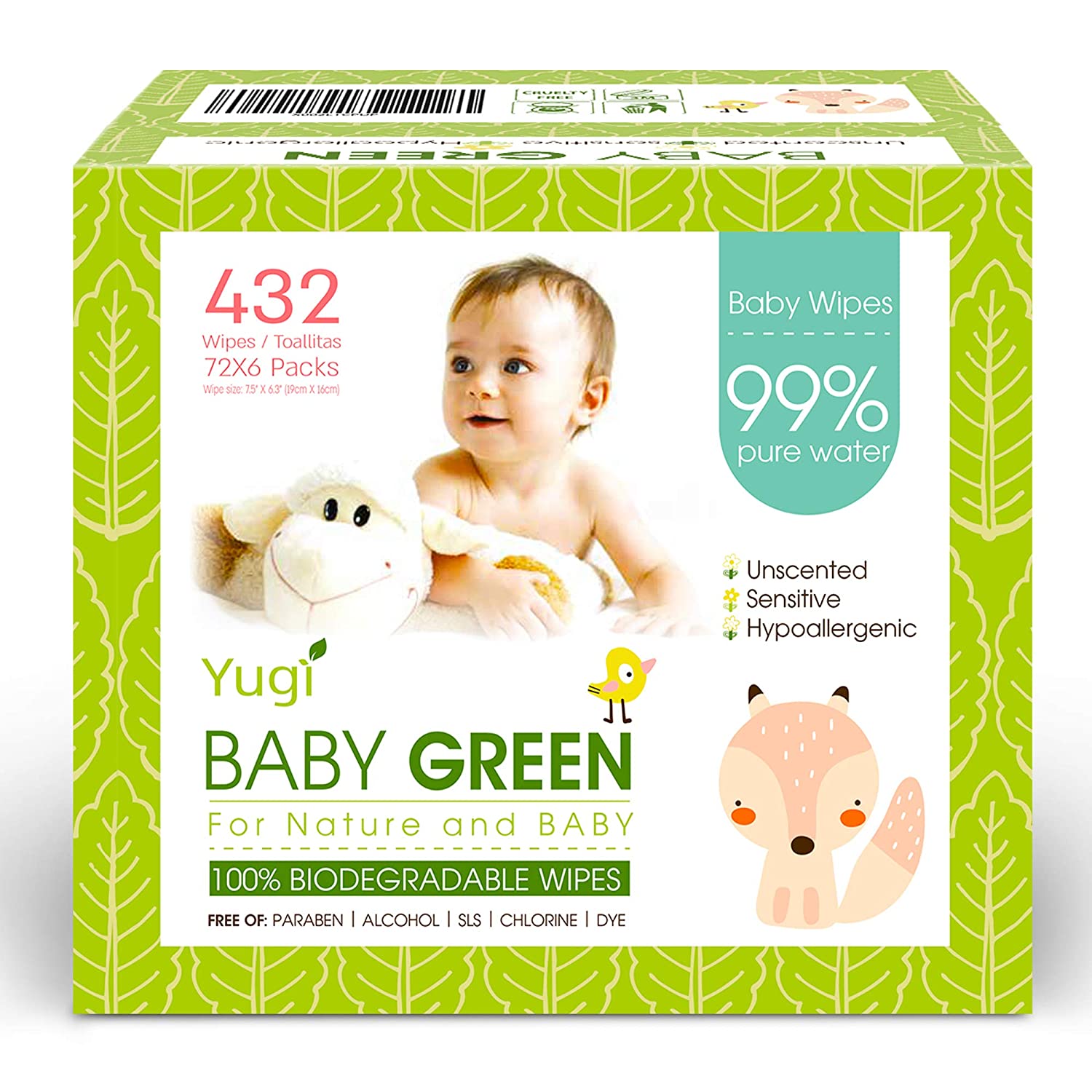 Biodegradable Baby Wipes Unscented-Toppalletfly