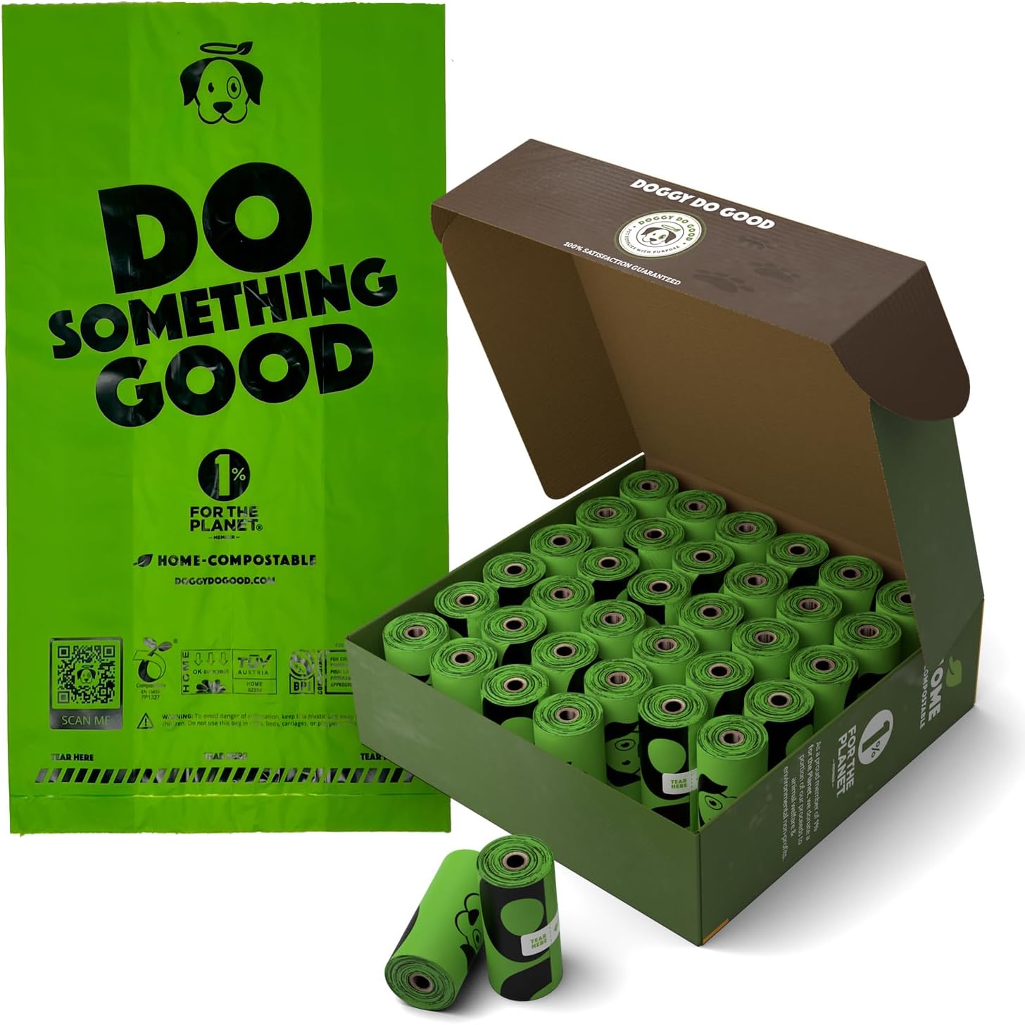 Biodegradable Poop Bags, Dog Waste Bags, Unscented, Vegetable-Based & Eco-Friendly-Toppalletfly