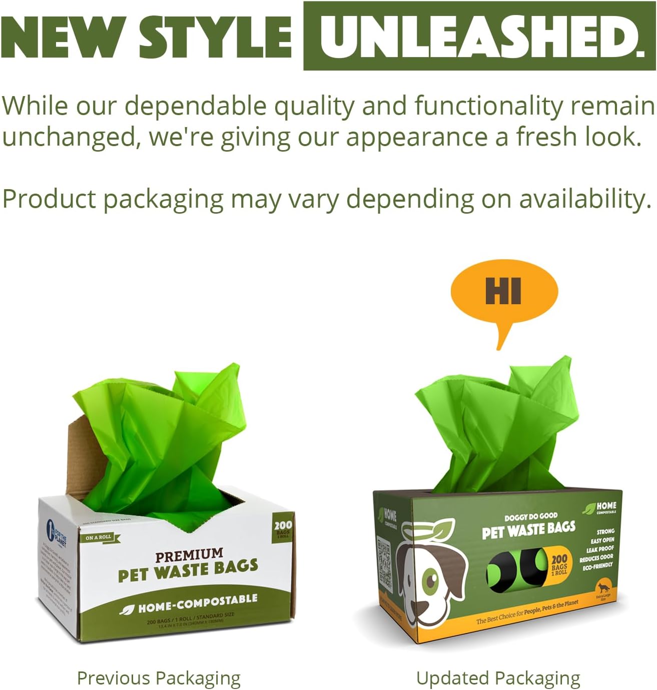 Biodegradable Poop Bags, Dog Waste Bags, Unscented, Vegetable-Based & Eco-Friendly-Toppalletfly
