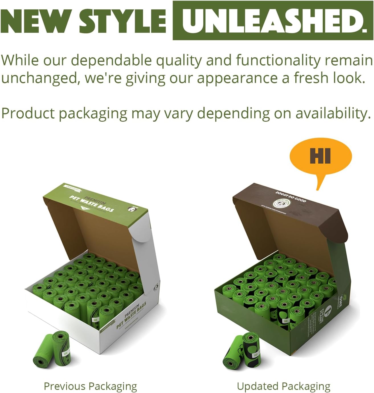 Biodegradable Poop Bags, Dog Waste Bags, Unscented, Vegetable-Based & Eco-Friendly-Toppalletfly