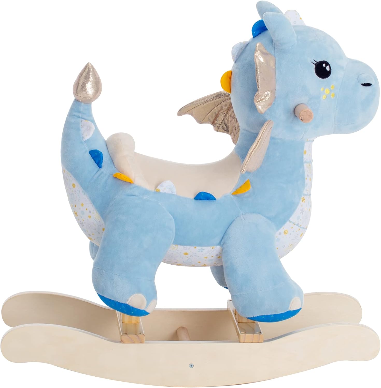Blue Dragon Rocking Horse for Toddlers 12 Months+ Plush Stuffed Toy-Toppalletfly