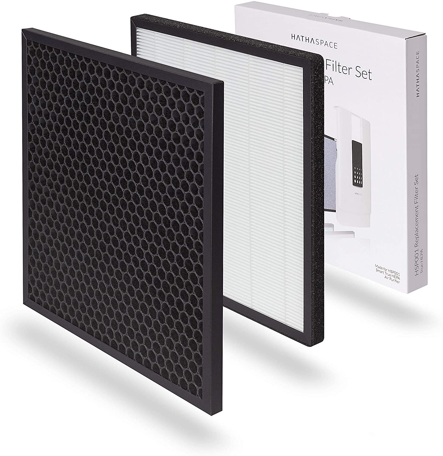 Certified Replacement Filters for HSP001 Smart True HEPA Air Purifier, 1 Set (True HEPA)-Toppalletfly