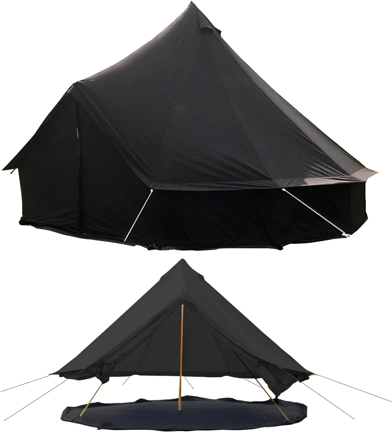 Cotton Canvas Tent Bell - Breathable and Windproof Family Camping Tents Glamping for 6/8/10 Person-Toppalletfly