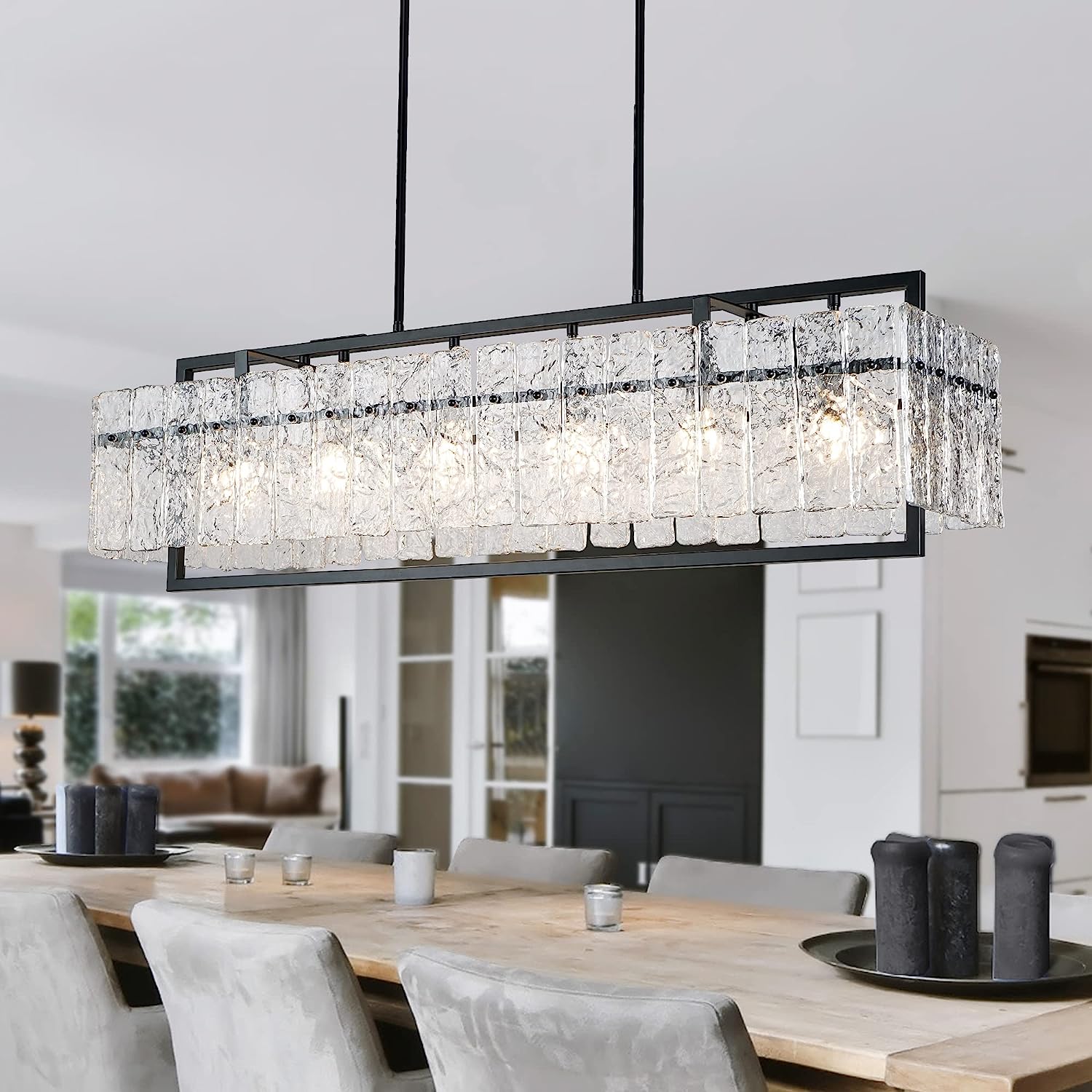 Crystal Chandeliers for Dining Room Kitchen Living Room-Toppalletfly