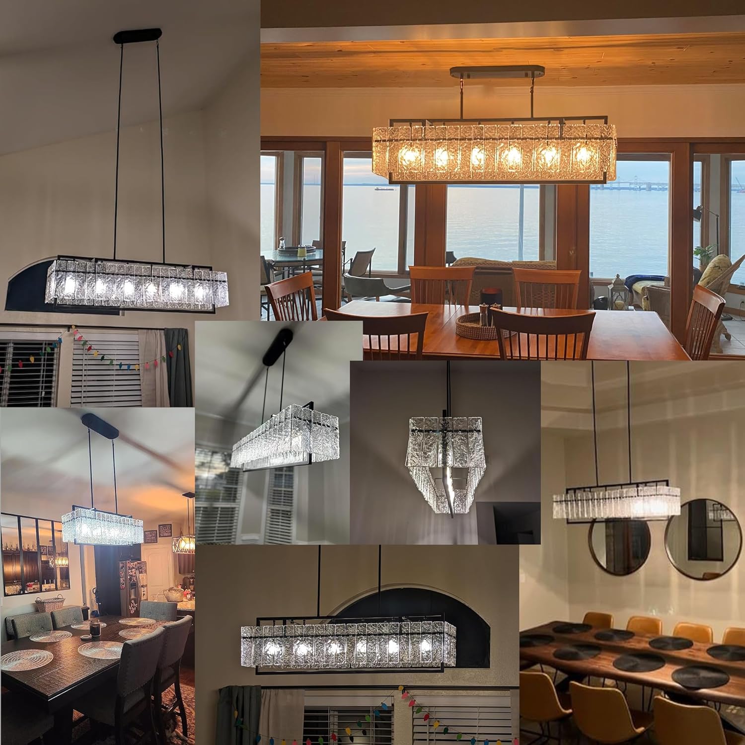 Crystal Chandeliers for Dining Room Kitchen Living Room-Toppalletfly