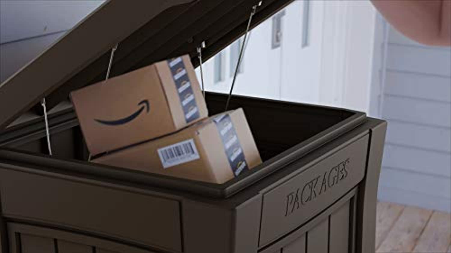 Delivery Box for Porch with Lockable Secure Storage Compartment to Keep Packages Safe-Toppalletfly