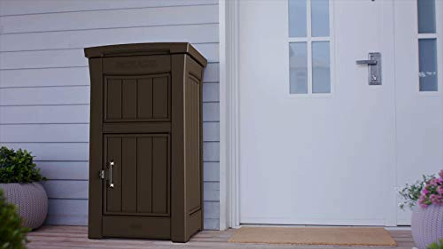 Delivery Box for Porch with Lockable Secure Storage Compartment to Keep Packages Safe-Toppalletfly