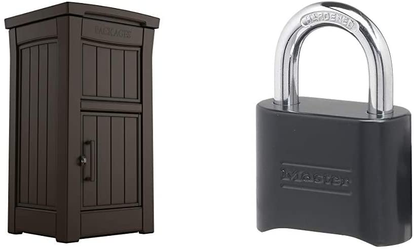 Delivery Box for Porch with Lockable Secure Storage Compartment to Keep Packages Safe-Toppalletfly