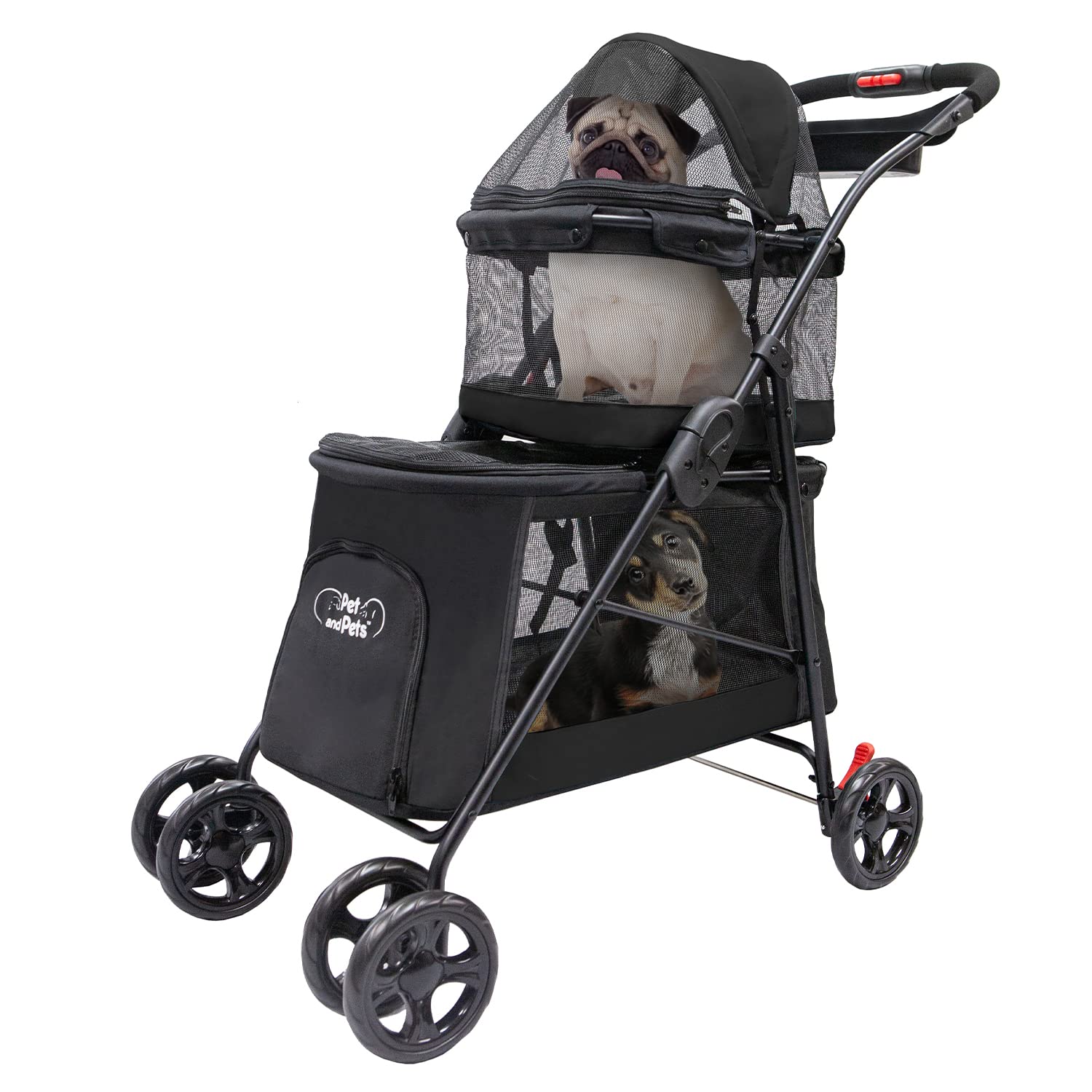 Double Decker Pet Stroller-Toppalletfly