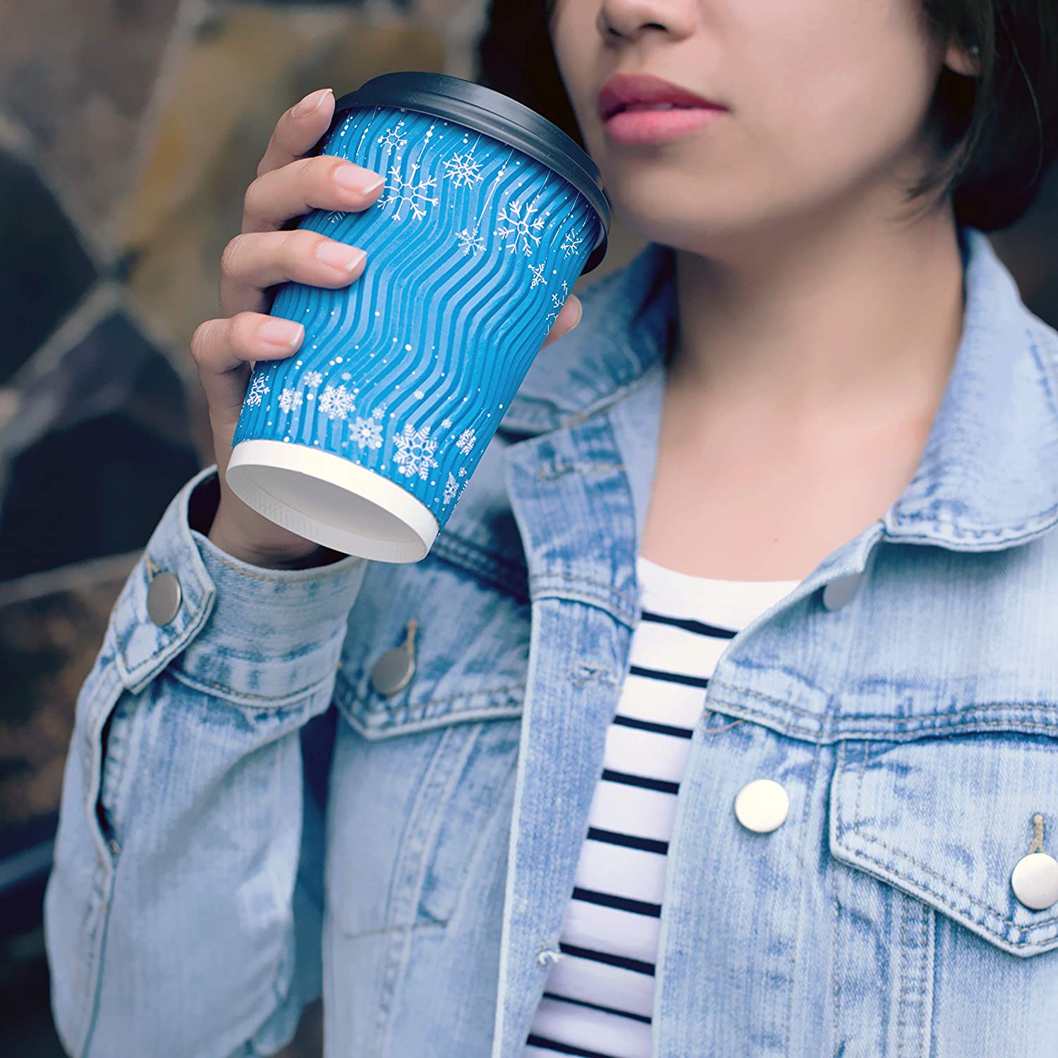 Eco Friendly and Recyclable To Go Cups for Hot and Cold Drinks 12 oz 50 Sets - Toppalletfly