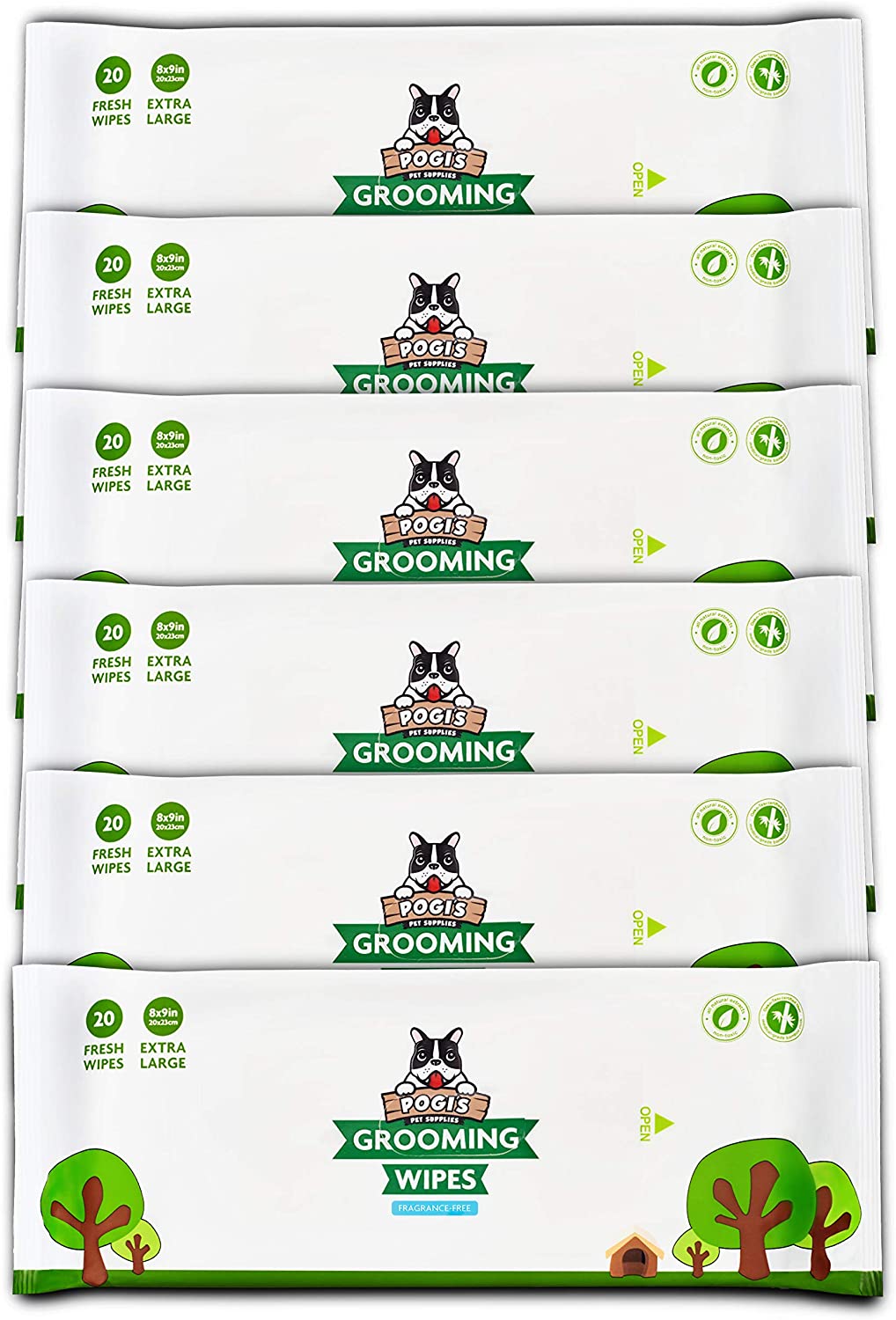 Grooming Wipes - Hypoallergenic Pet Wipes for Dogs & Cats - Plant-Based, Earth-Friendly, Deodorizing-Toppalletfly