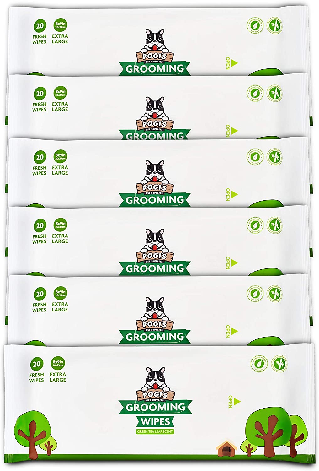 Grooming Wipes - Hypoallergenic Pet Wipes for Dogs & Cats - Plant-Based, Earth-Friendly, Deodorizing-Toppalletfly