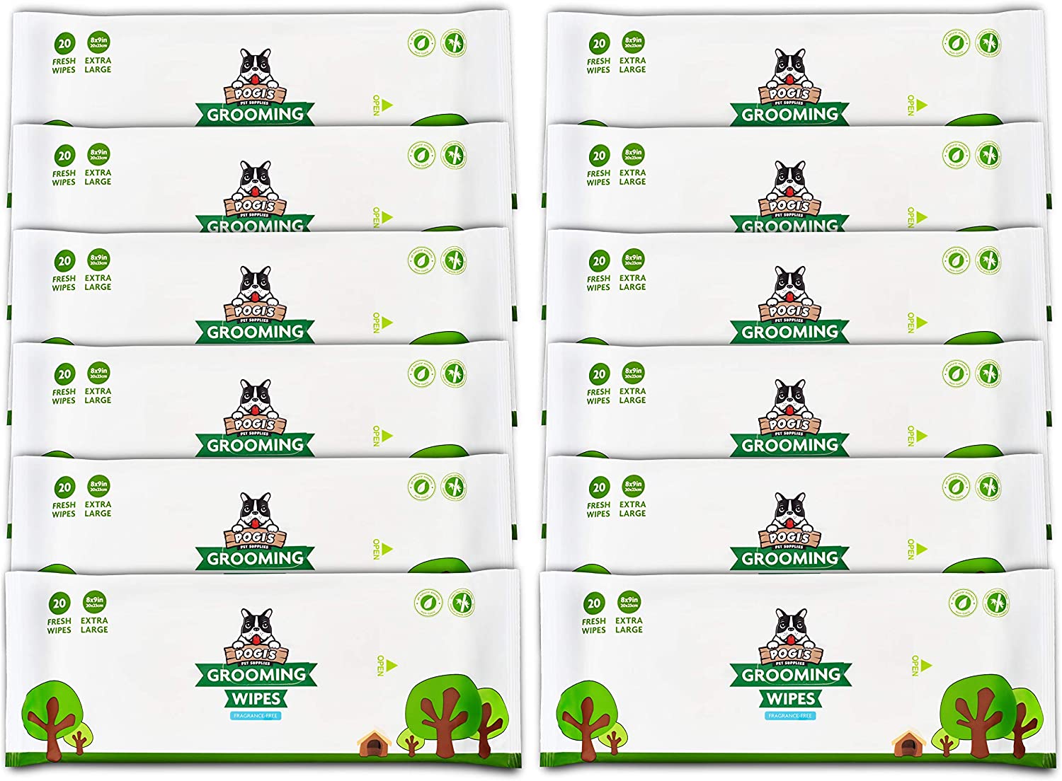 Grooming Wipes - Hypoallergenic Pet Wipes for Dogs & Cats - Plant-Based, Earth-Friendly, Deodorizing-Toppalletfly