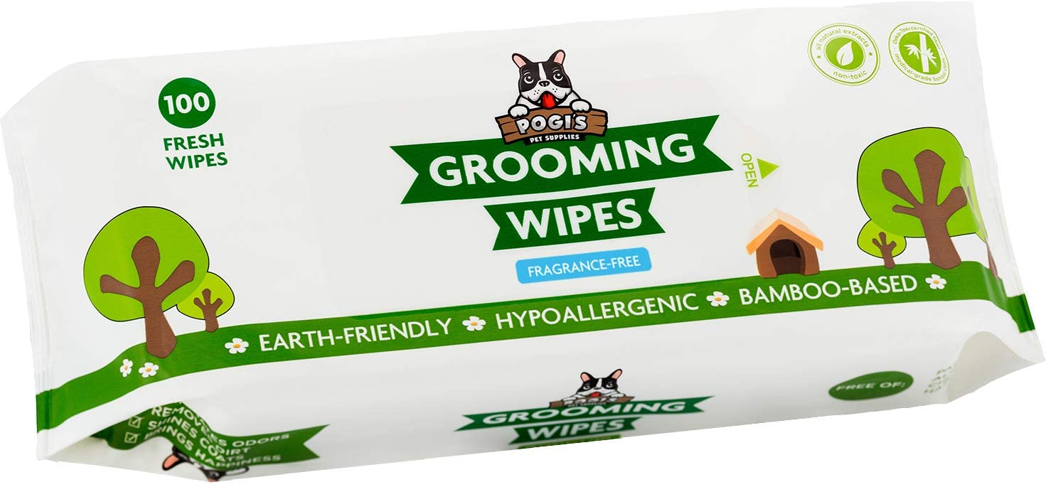 Grooming Wipes - Hypoallergenic Pet Wipes for Dogs & Cats - Plant-Based, Earth-Friendly, Deodorizing-Toppalletfly