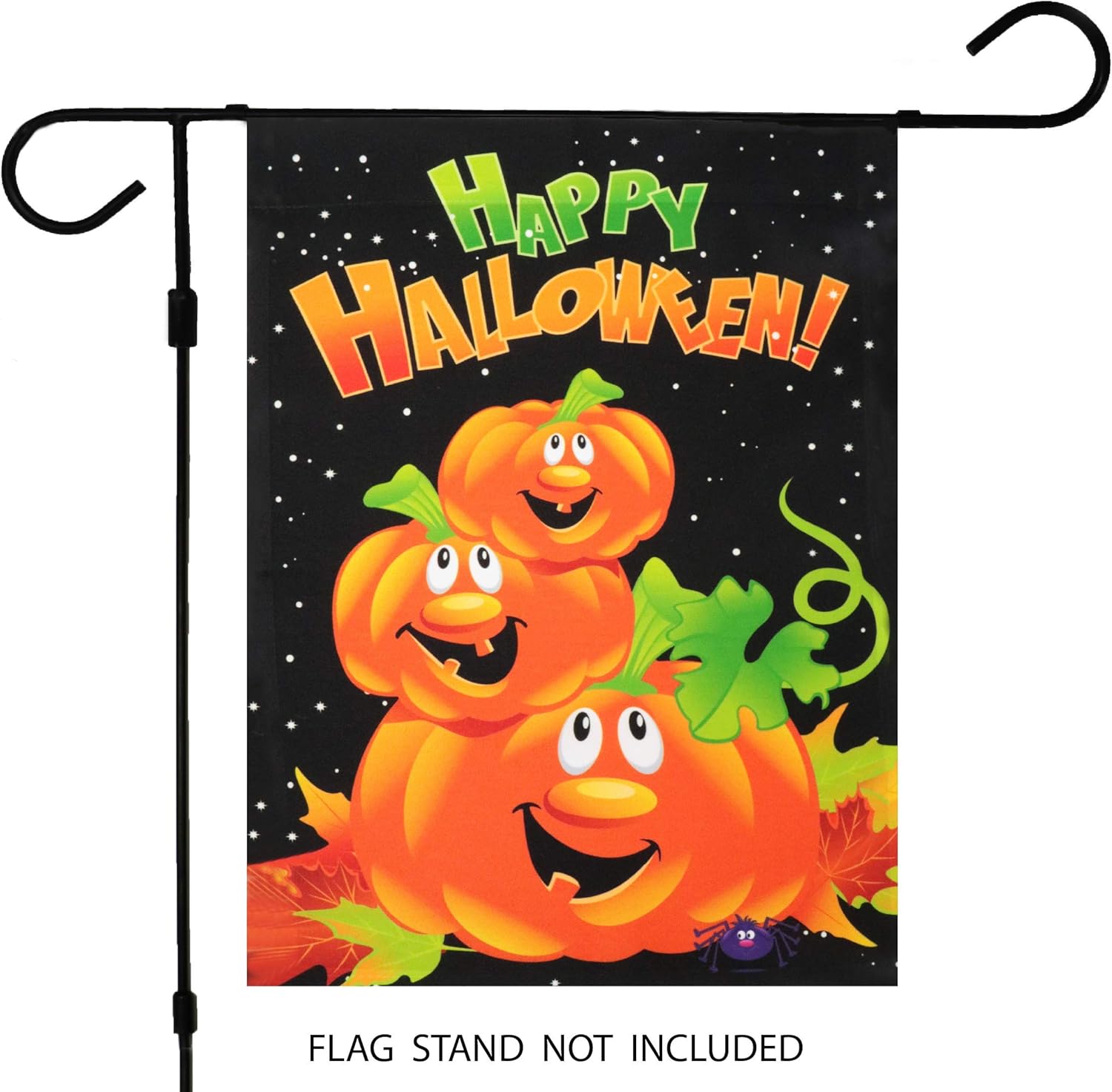 Halloween Garden Flag, Trick or Treat Outdoor Flag 12" x 18", 2 Pcs-Toppalletfly