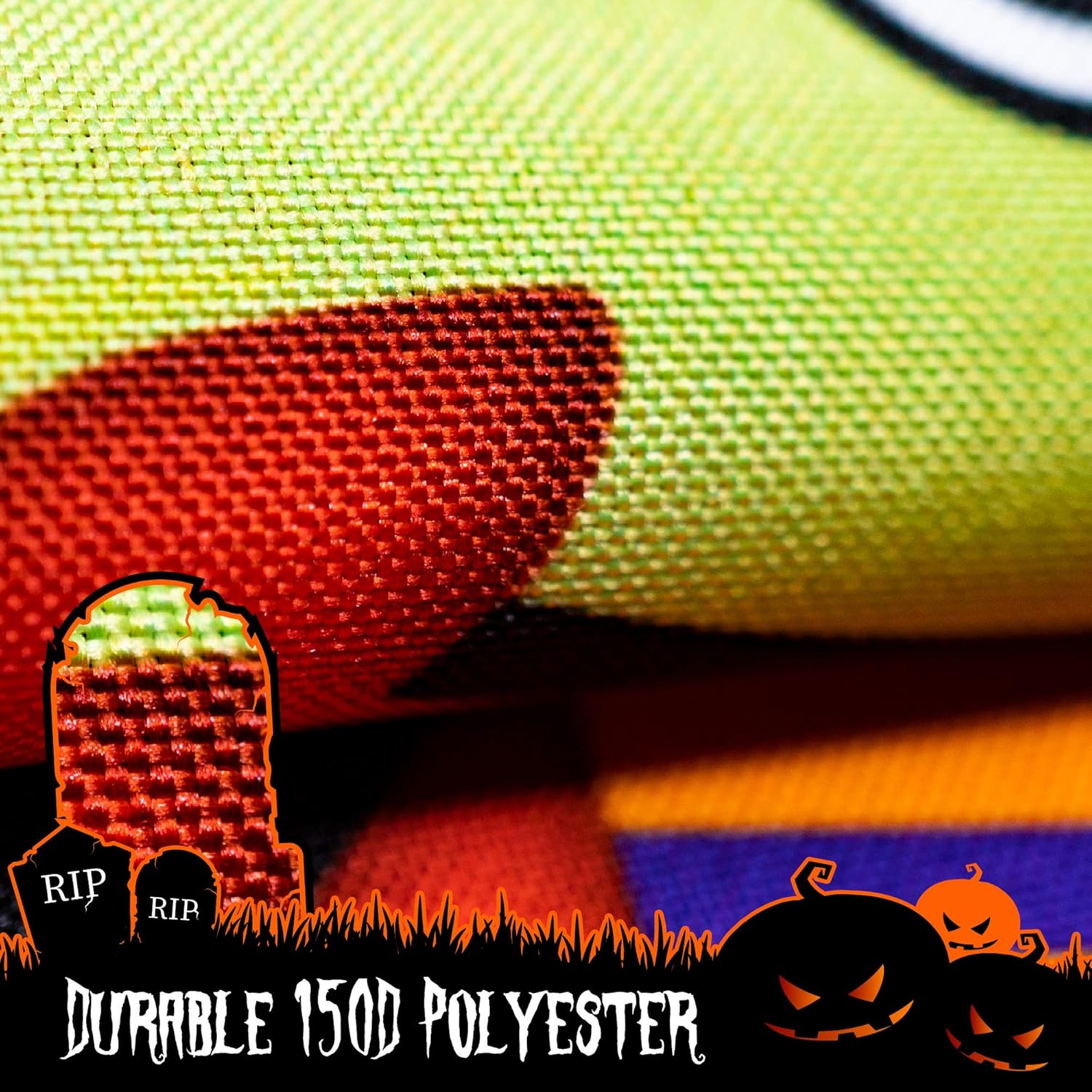 Halloween Garden Flag, Trick or Treat Outdoor Flag 12" x 18", 2 Pcs-Toppalletfly